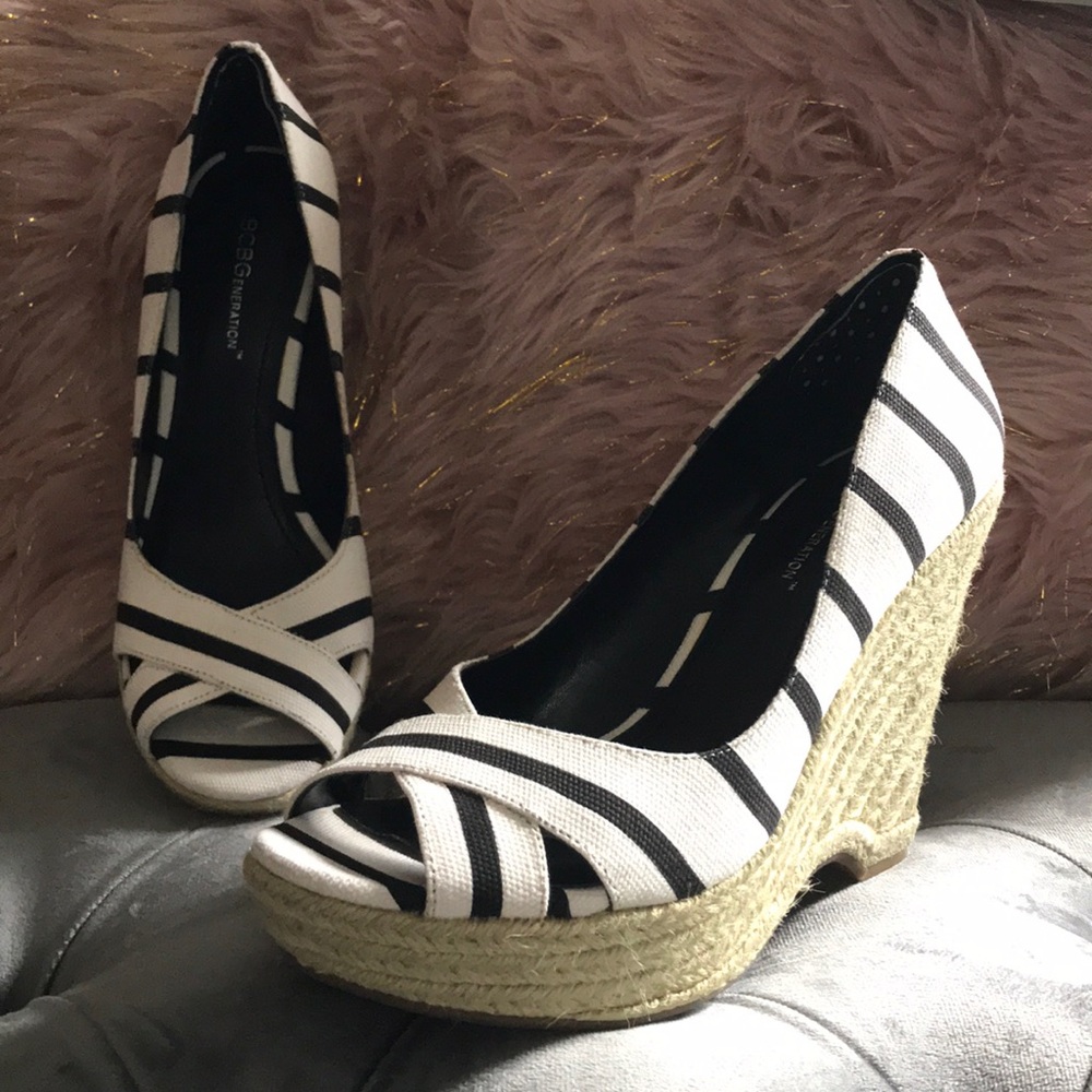 BCBG Generation Tapis Espadrille Wedge Sandal